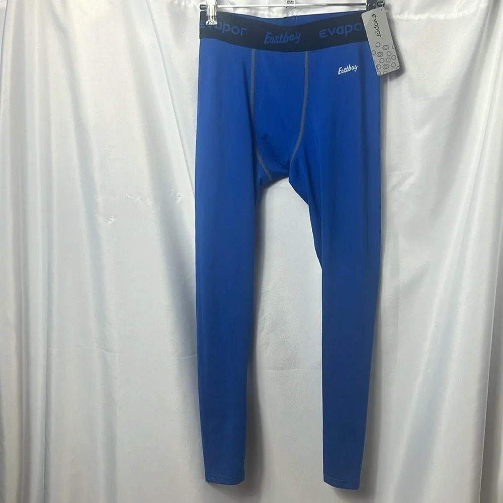 Eastbay Evapor Blue Compression Leggings Men’s S Athletic Training Tights NWT